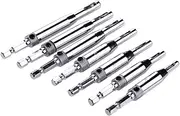 Yakamoz Center Drill Bit Set, 7 PCS Self Centering Hinge Drill Bits Set Door Window Cabinet Hinge Hole Opening Drill Bit Set Tool