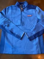 mens vineyard vines shep shirt NWT perf spacedye azure blue small retail $98.50