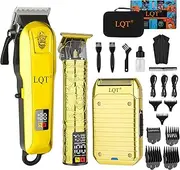 LQT Professional Cordless Hair Clippers Kit - Rechargeable Trimmer for Men with Precision Blades & Accessories | Barber-Grade Home Haircut Set