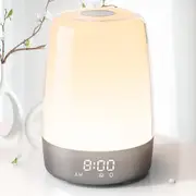 Wake Up Light Alarm Clock Heavy Sleepers Bedroom LED RGB Color