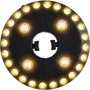 Warm White Patio Umbrella Light 3 Brightness Modes Cordless 28 LED Lights at 200 lumens 4 x AA Battery Operated,Umbrella Pole Light for Patio Umbrellas,Camping Tents