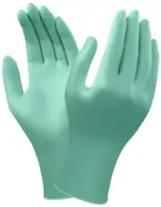 Ansell NeoTouch GREEN NEOPRENE GLOVES 50-Pairs Powder Free- Size S Or M