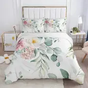 a77 Bed Sheets Animal Plant Flowers Leaves Duvet Cover Set Double Duvet Cover Pillow Case Bed Linen Set3-Piece Bedding Set (1 Duvet Cover + 2 Pillow