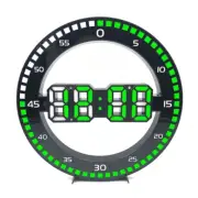 Living Room Wall Clock 3D LED Portable Wall Clock Electronic Clock Portable2918