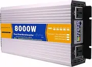 8000W Pure Sine Wave Inverter Dc 12V 24V 48V 60V 72V to Ac 110V 220V Solar Inverter Converters Voltage Transformer for Home,Rv,Truck,Off-Grid Solar,72v to 220v