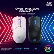 Gaming Mouse USB Wired 2.4GHz Wireless Mouse 26000DPI 650IPS 7 Button 74g RGB PC