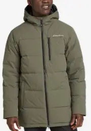 Eddie Bauer Men’s Essential Outdoor Down Parka Size 2-XL Sprig (Green) New