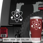 Nuclear Atom Vinyl Decal Sticker