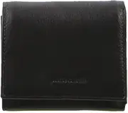 [Pierre Cardin] Men's Genuine Soft Italian Leather RFID Tri-Fold Wallet, Black