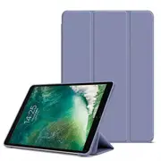 Shockproof Smart Cover TPU Case For iPad Pro 12.9" 4th Gen - Lavender Grey