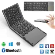 Wireless Folding Keyboard with Touchpad Rechargeable Bluetooth Keyboard Portable