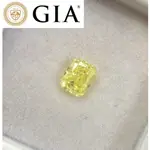 【台北周先生】天然FANCY INTENSE黃色鑽石 0.5克拉 黃鑽 均勻EVEN分布 乾淨SI2 座墊切割 送GIA