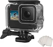 F1TP Waterproof Case Accessories for Go Pro Hero 8 Black Action Camera, 60M Waterproof Underwater Protective Shell，Accessories with Bracket, with Quick Release Mount and Thumbscrew.