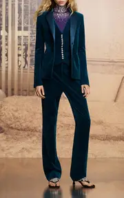 [Rabanne] Crystal-Embellished Stretch-Jersey Turtleneck Top
