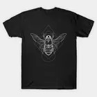 Macabre Bees Geometry Cotton Tee For Men And Women - Made In Australia