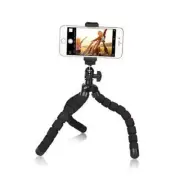 Phone Mini Tripod, Premium Flexible Mobile Phone Tripod Stand Compatible Black