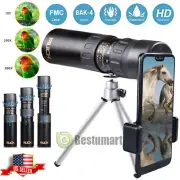 4K 10-300X40mm Super Telephoto Zoom Portable Monocular Telescope Tripod + Clip