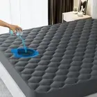 Waterproof King Mattress Protector, Noiseless King Size Mattress Pad with Dee...