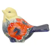 Old Tupton Ware Hibiscus Left Bird Home Room Decor Decorative Statue Ornament