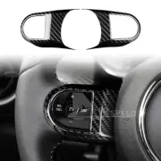 Black Steering Wheel Cover REAL HARD Carbon Fiber For MINI F55 F56 F60 2022-2023 (for: Mini)