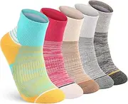[FGZ] Hiking Crew Socks,Thick Cushioned Moisture Wicking Walking Socks for Women and Men