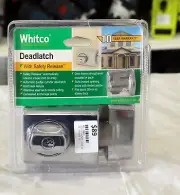 Whitco Bright Chrome Double Cylinder Deadlatch - W750608