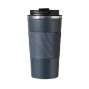 Stainless Steel Vacuum Insulated Coffee Mug Thermal Cup With Splash Proof Sliding Lid-Blue