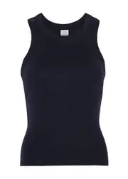 Flore Flore Hannah Cotton Tank - Navy - M (UK12 / M) M (UK12 / M)