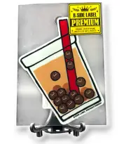 Bubble Tea Sticker Cute Tapioca Balls Quirky Fun Japan B-Side Label