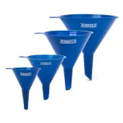 4Pc Funnel Nesting Set in BPA Free Plastic for Kitchen Cooking, Car Oil, Home, o