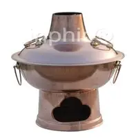 在飛比找Yahoo!奇摩拍賣優惠-INPHIC-火鍋 銅火鍋 涮羊肉火鍋 紅銅火鍋木炭火鍋加厚