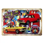 3x Holden Sandman Let Good Times Roll Rustic Metal Sign Vintage Tin Garage Bar