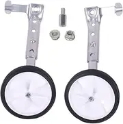 kowaku 1 Pair Kids Bicycle Training Wheels Support Kit for Beginners, Silver
