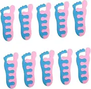 minkissy Nail Art Toe Dividers Pack Simple Foot Toe Separators for Manicure and Pedicure Random