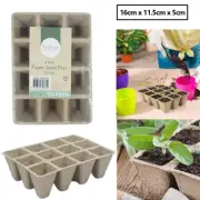 12 Cells Biodegradable Paper Seedling Pots Seed Tray Starting Garden Nursery Pot