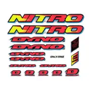 DYNO - 1993 NITRO decal set for chrome frame - old school bmx