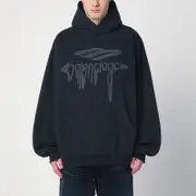 [Balenciaga] 3B Liquified Black Faded Sweatshirt M Black