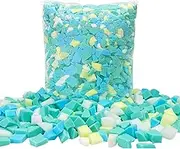 5LBS (2.2KG) Shredded Memory Foam Filling for Bean Bag Filler, Pillow Couch Cushion Dog Bed Arts Crafts Refill, Without Added Gel Particles, Premium Soft for Stuffing(Multi Color)