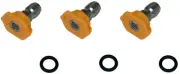 3PK Pressure Washer 1/4 QC Nozzle Tips, 15°, Yellow, 7 GPM (6 Month Warranty)