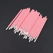 PYO Cookie Paint Brush Disposable Lip Brushes Mini Paint Brush Cookies Disposable Nail Polish Brush Paint Your Own Cookie Food Safe Paint Brushes Mini Paint Brushes Cookies (50, Pink)