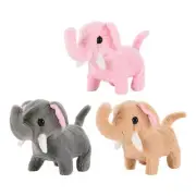 Cute Electric Elephant Plush with Sound Walking Interactive Toys Animal Baby Toy