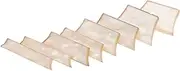 Totority Complete Set of 9 Bass Guitar Parts Shell Inlay Strips Fretboard Inlay Stickers for Electric Guitars