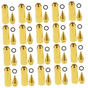 20pcs M12x1.5mm Racing Spike Wheel Rims Tuner Lug Nut Dust Cap Kit Red Gold M12*1.5