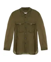 Dries Van Noten Button-Down Long Sleeved Shirt XL,L green
