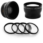 HD WIDE ANGLE .45x + TELE 2X + MACRO LENS KIT for Panasonic Lumix DMC-G7 DMC-G7K