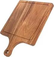 Alipis Wooden Board for Pizza Wood Cutting Board Handle Serving Tray for Kitchen