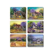 Cinnamon Placemats Cork Backed Set of 6 Jacaranda House
