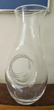 Bormioli Rocco Clear Glass Pitcher. Handblown