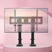 TV Floor Stand - Tv Motorized Lift, for 55" - 120" TVs Adjustable TV Mount Bracket, Tv Lift Mechanism with Remote, Dual Motor Lift Stroke 150cm/59.0inch, Up to 130kg/286lb