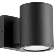 Quorum International 920-2-69 Cylinder LED 6 inch Noir Outdoor Wall Mount